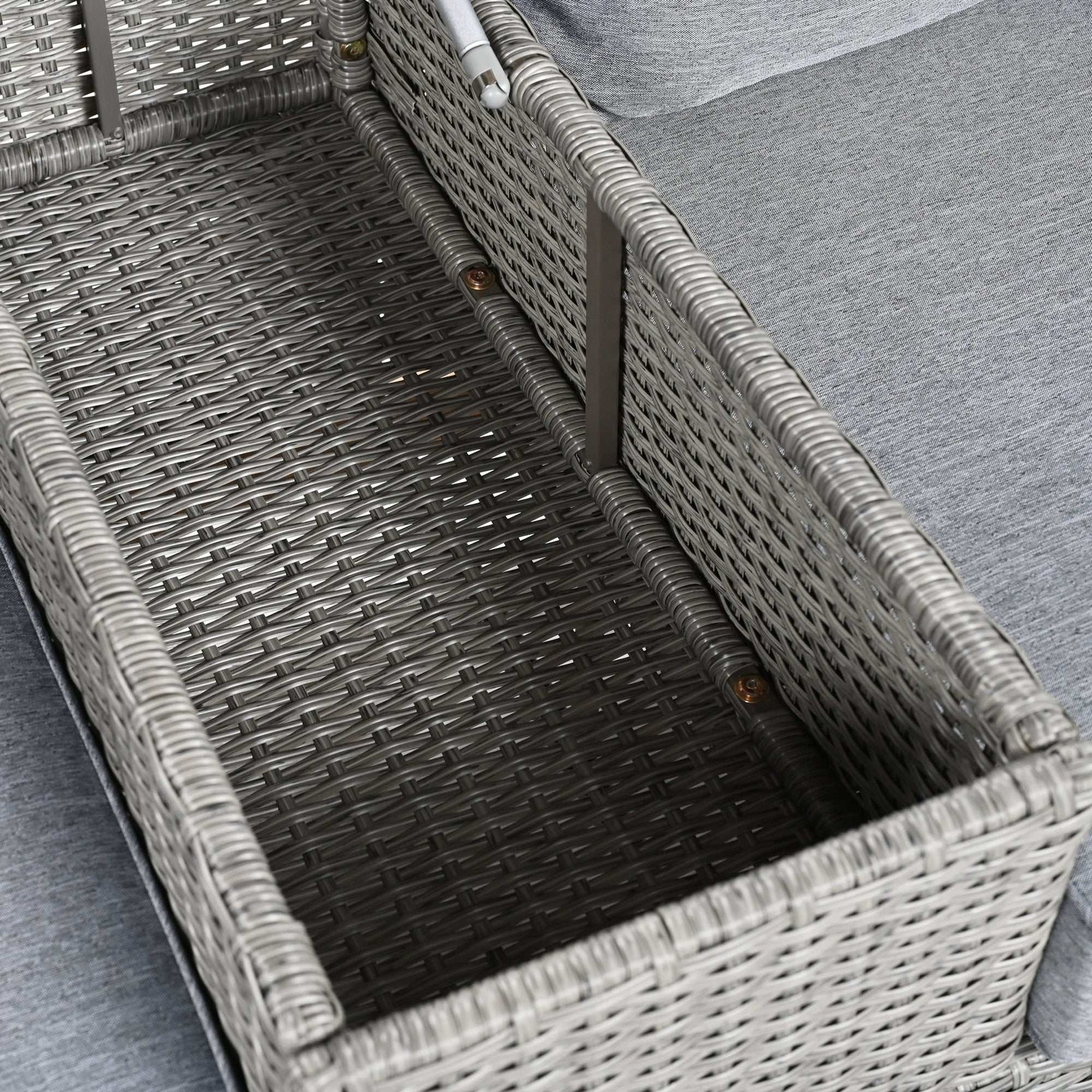 Hawaii Adjustable Outdoor Loveseat with Storage - Ornate Home