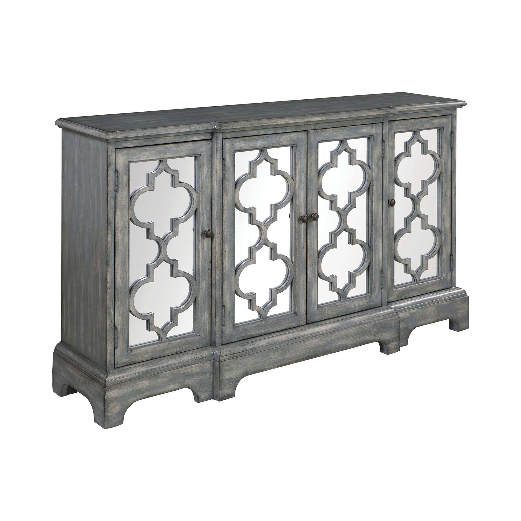 Hazel Grey Accent Cabinet - Ornate Home