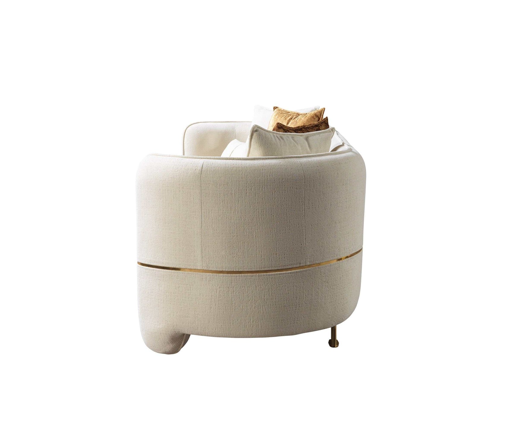 Helena Ivory Velvet Sofa - Ornate Home