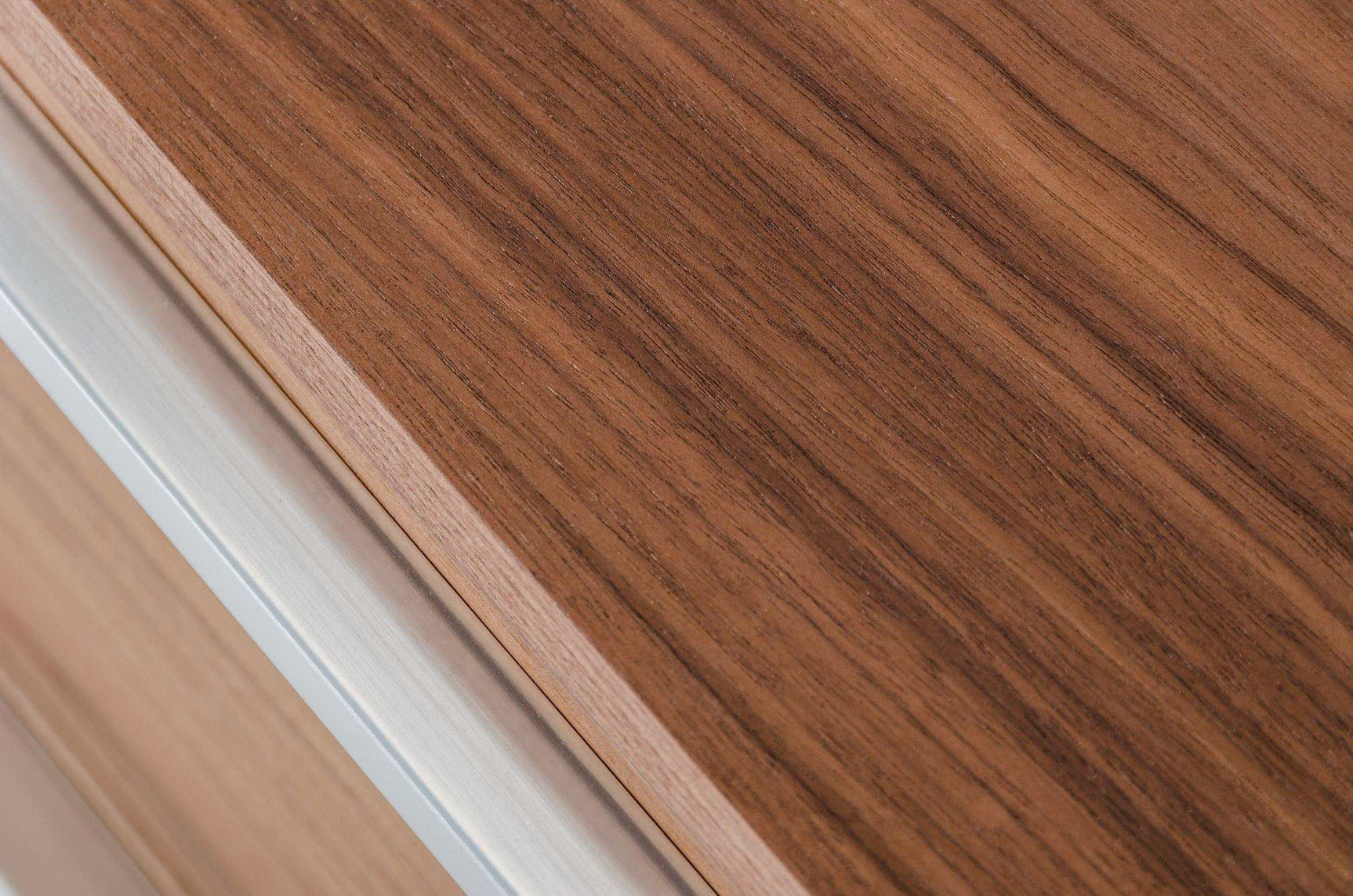 Heloise Walnut & Stainless Steel Dresser - Ornate Home