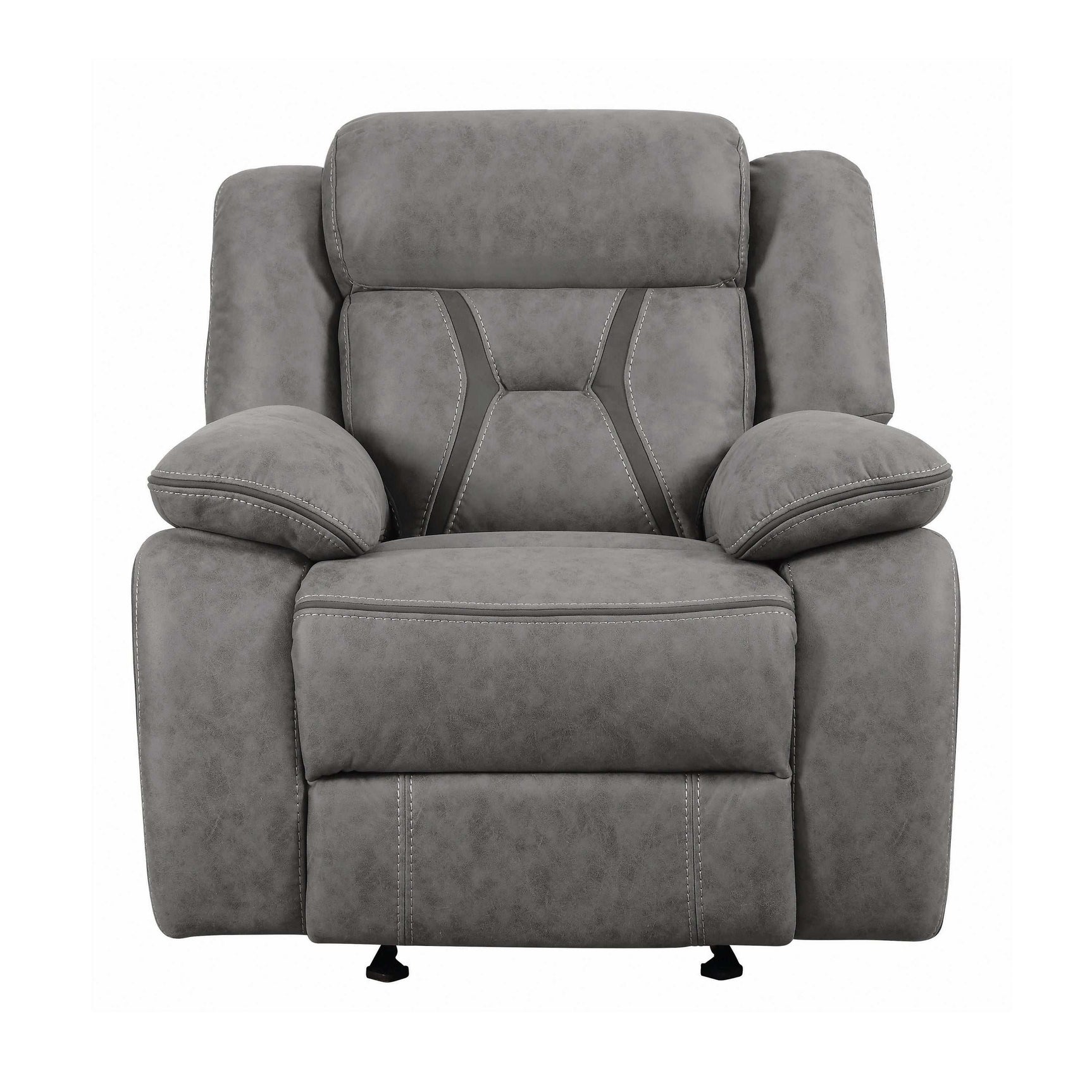 Higgins Grey Glider Recliner - Ornate Home