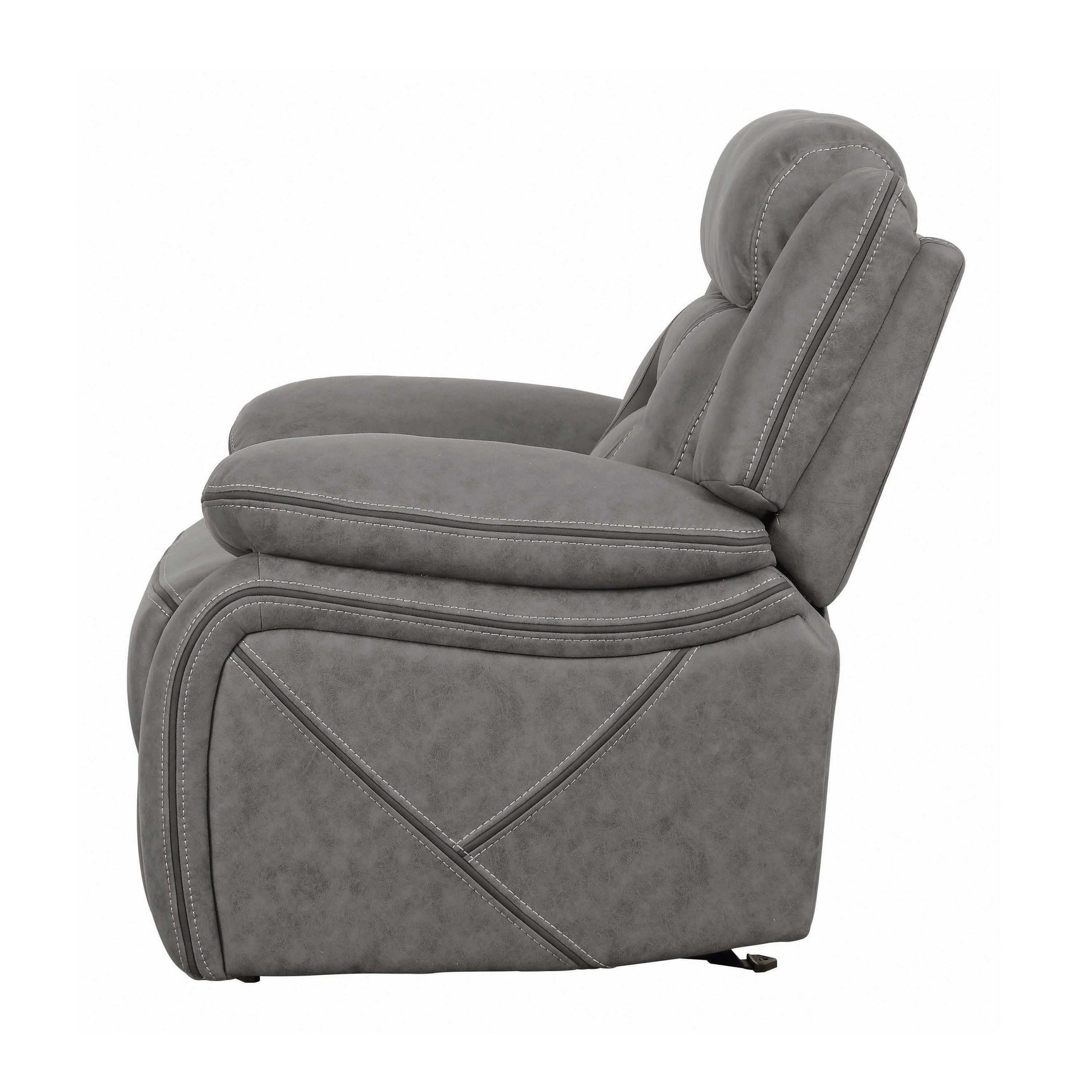 Higgins Grey Glider Recliner - Ornate Home
