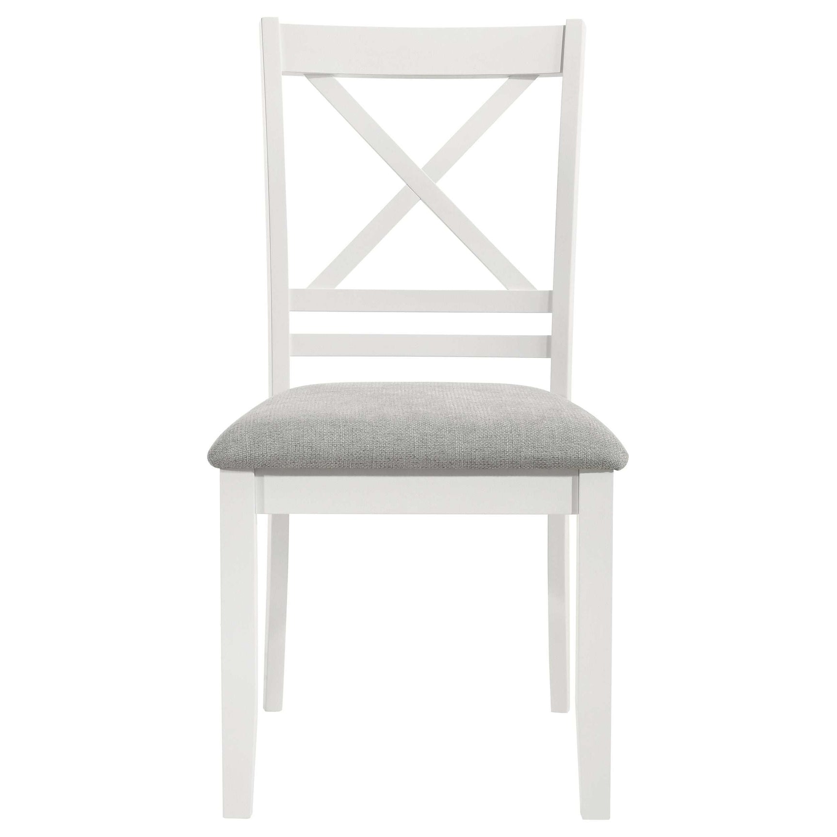 Hollis White / Light Grey Side Chair - Ornate Home