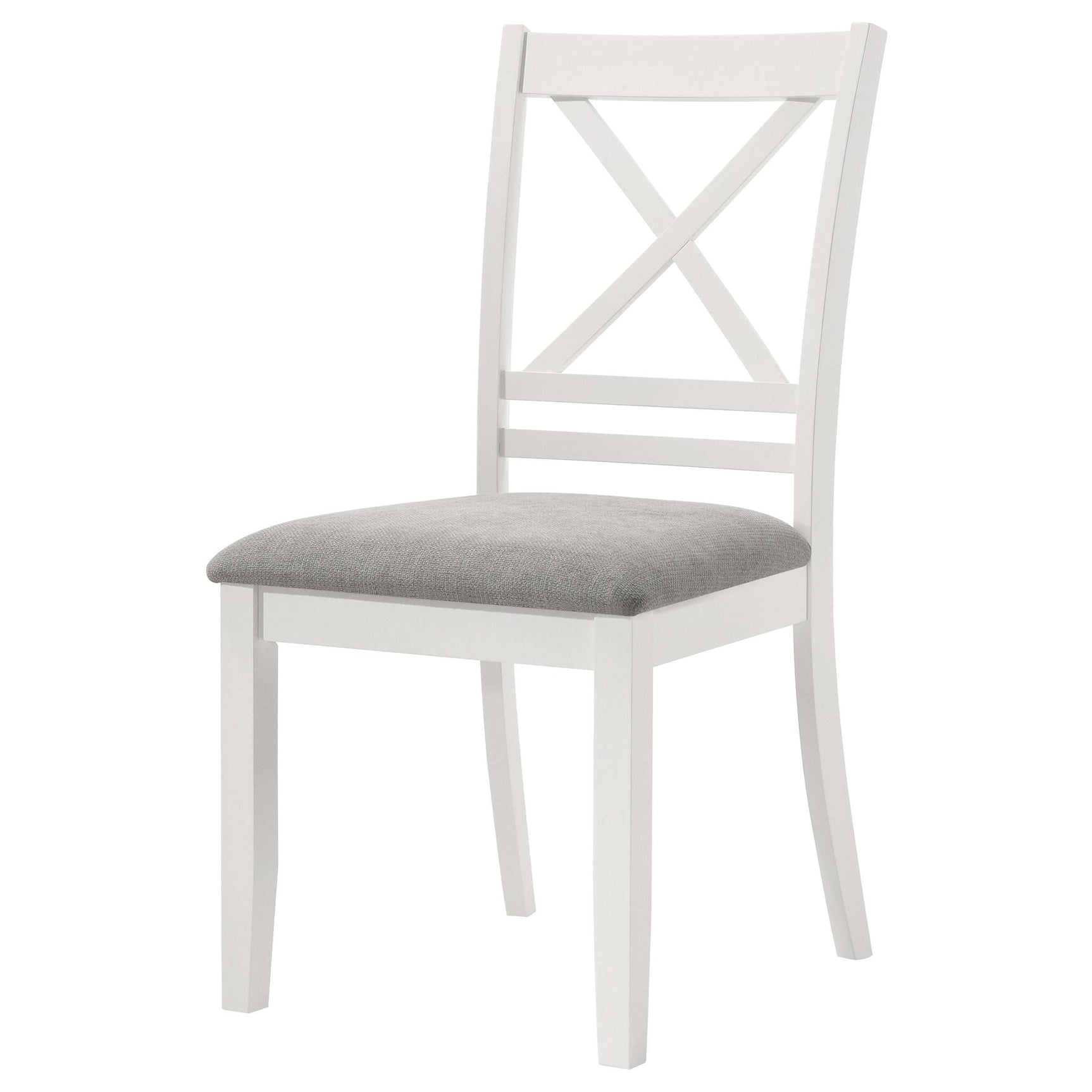 Hollis White / Light Grey Side Chair - Ornate Home