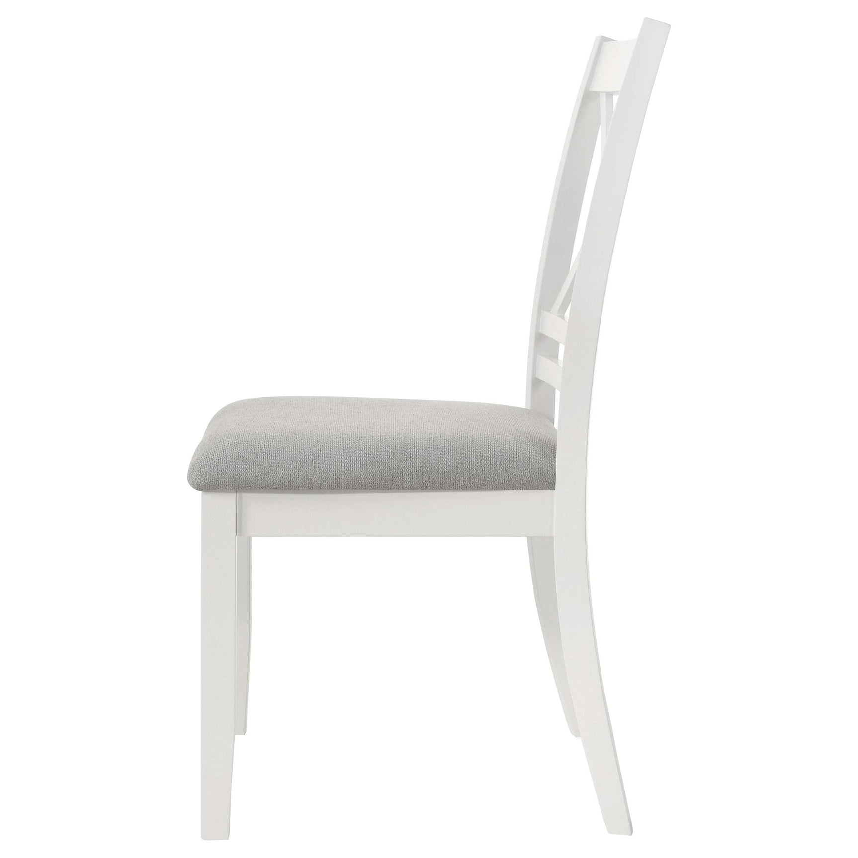 Hollis White / Light Grey Side Chair - Ornate Home