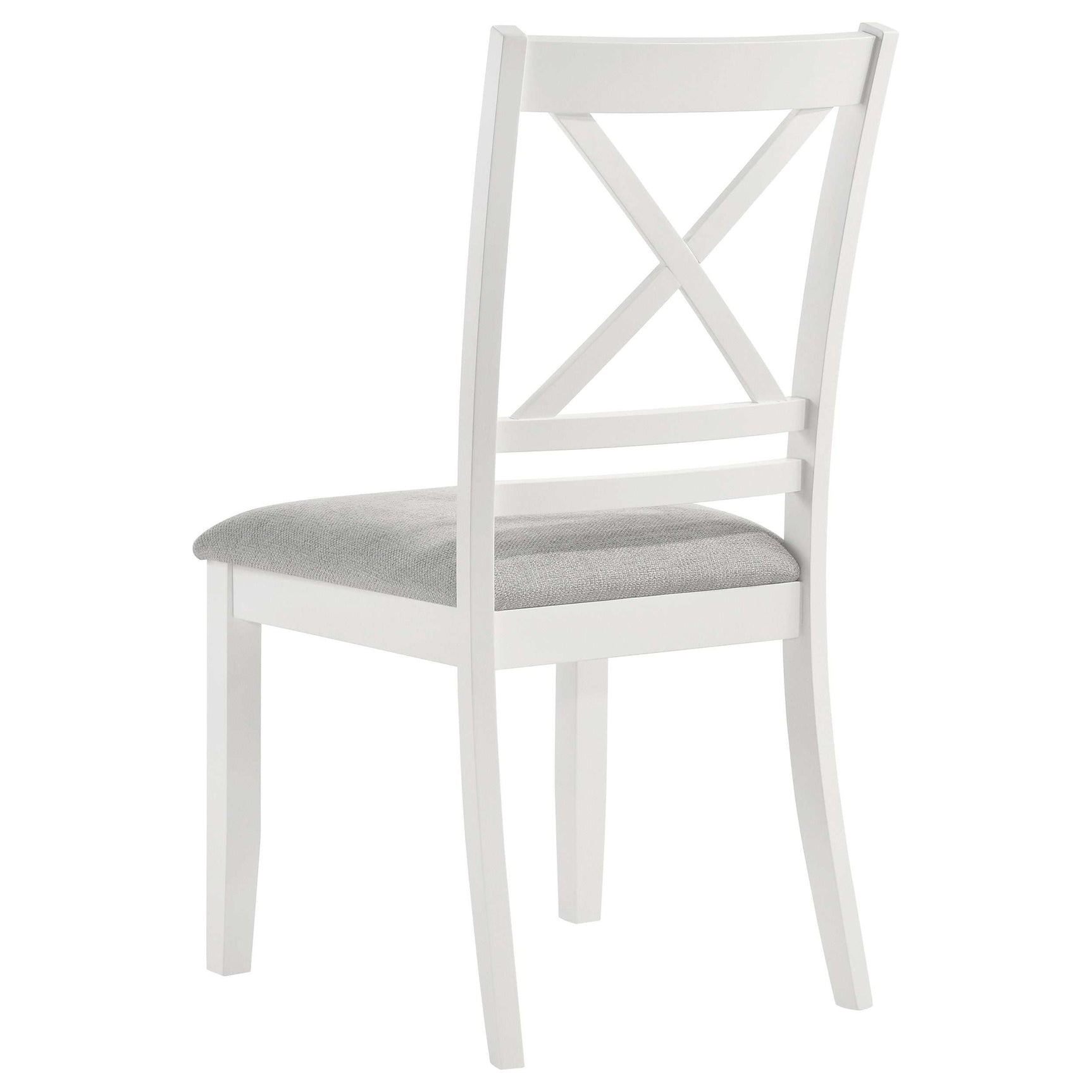 Hollis White / Light Grey Side Chair - Ornate Home