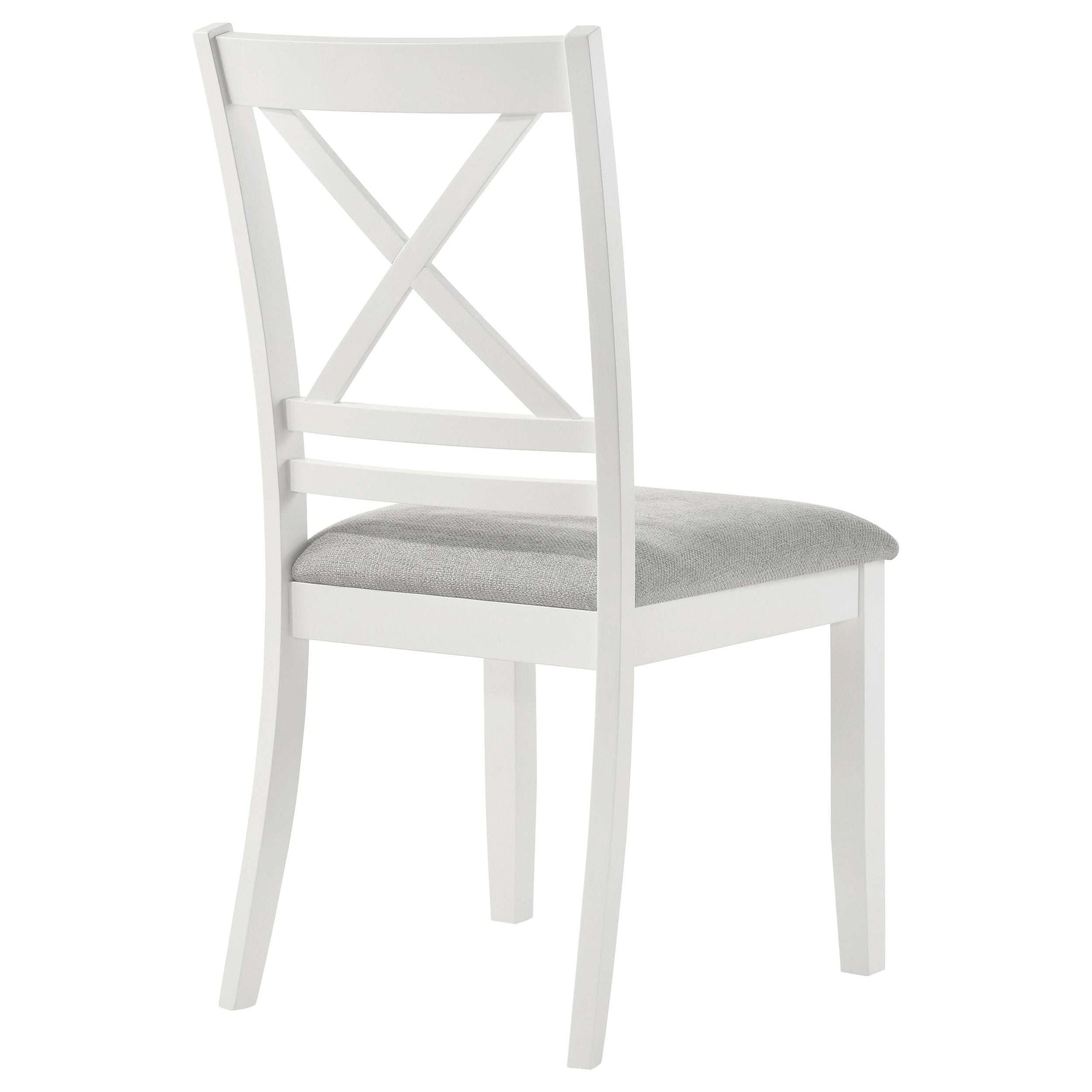 Hollis White / Light Grey Side Chair - Ornate Home