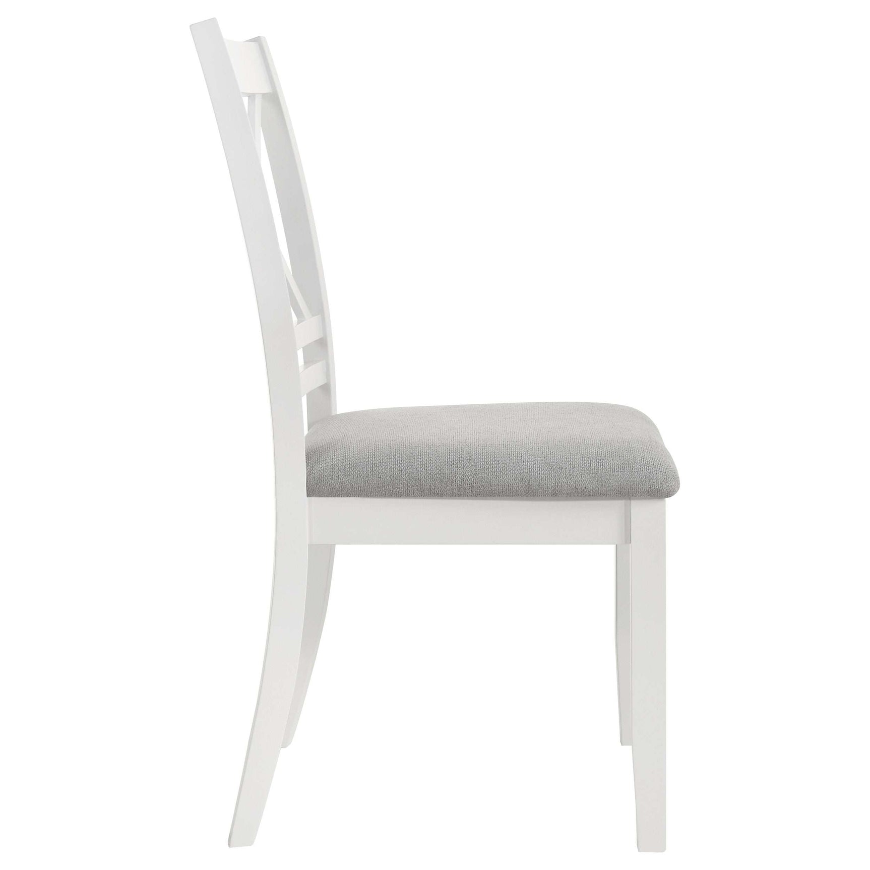 Hollis White / Light Grey Side Chair - Ornate Home