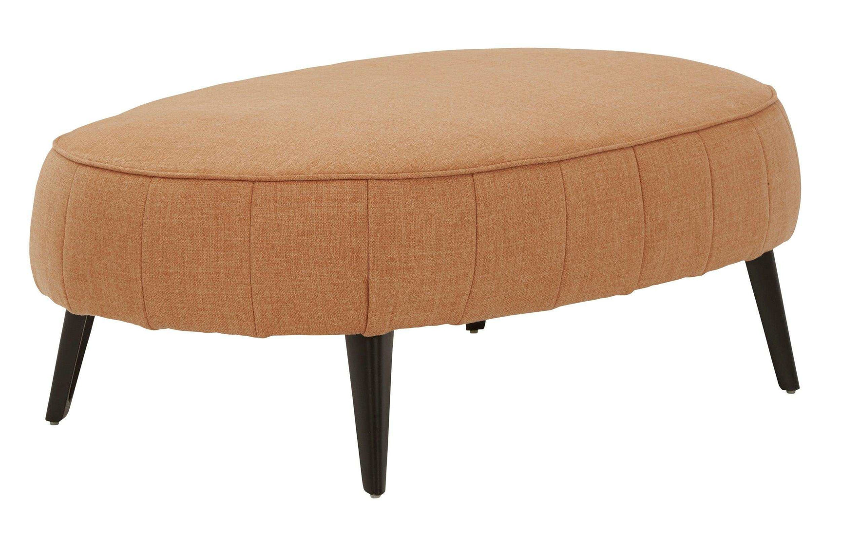 Hollyann Gray Oversized Accent Ottoman - Ornate Home