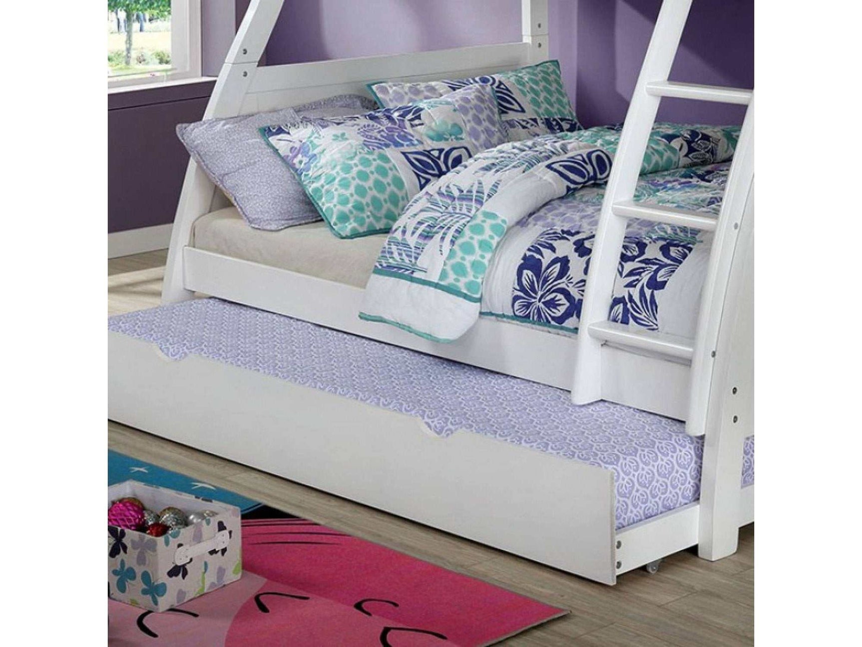 Hoople Antique White Trundle - Ornate Home