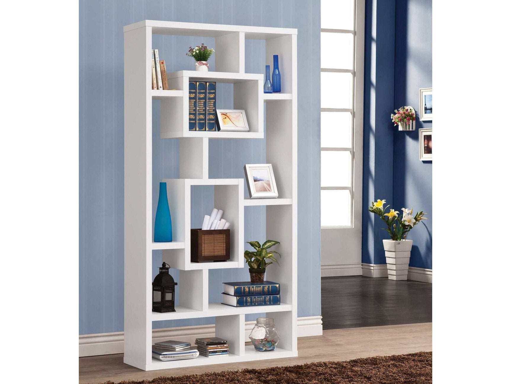 Howie White Bookcase - Ornate Home
