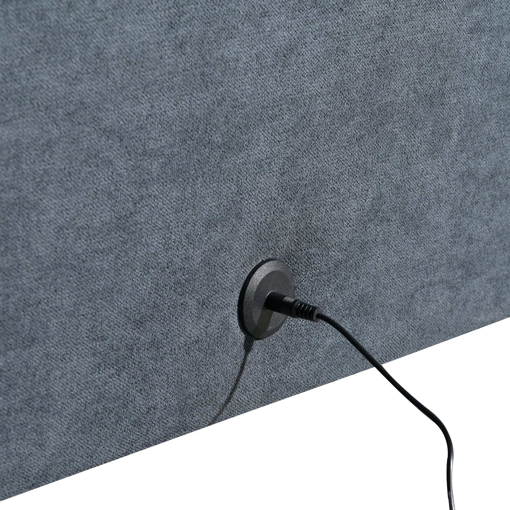 Humboldt Smart Modular Gray Sofa with Features - Ornate Home