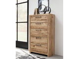 Hyanna Tan Chest w/ 5 Drawers - Ornate Home