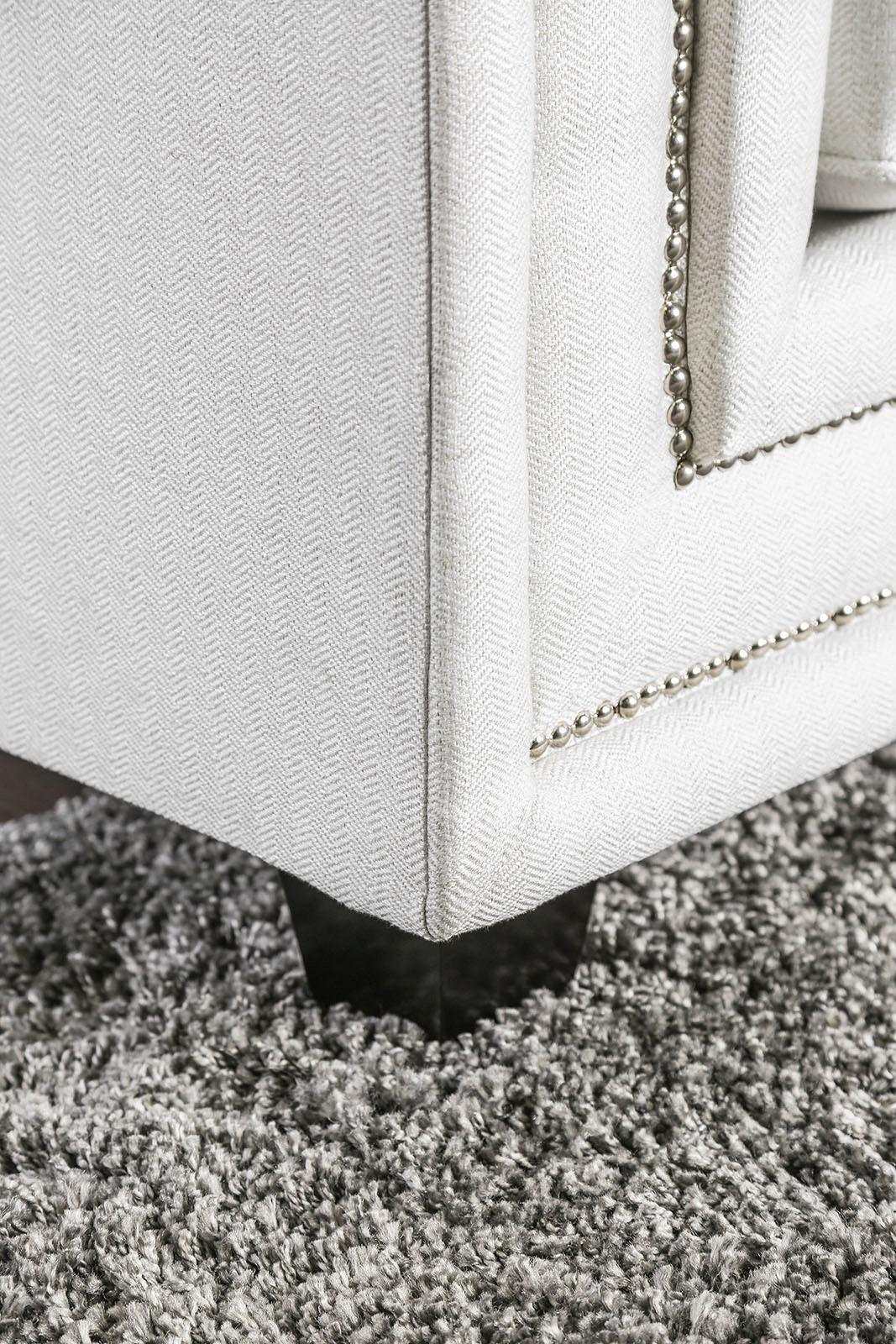 Ilse Off White Stationary Sofa & Loveseat 2pc - Ornate Home