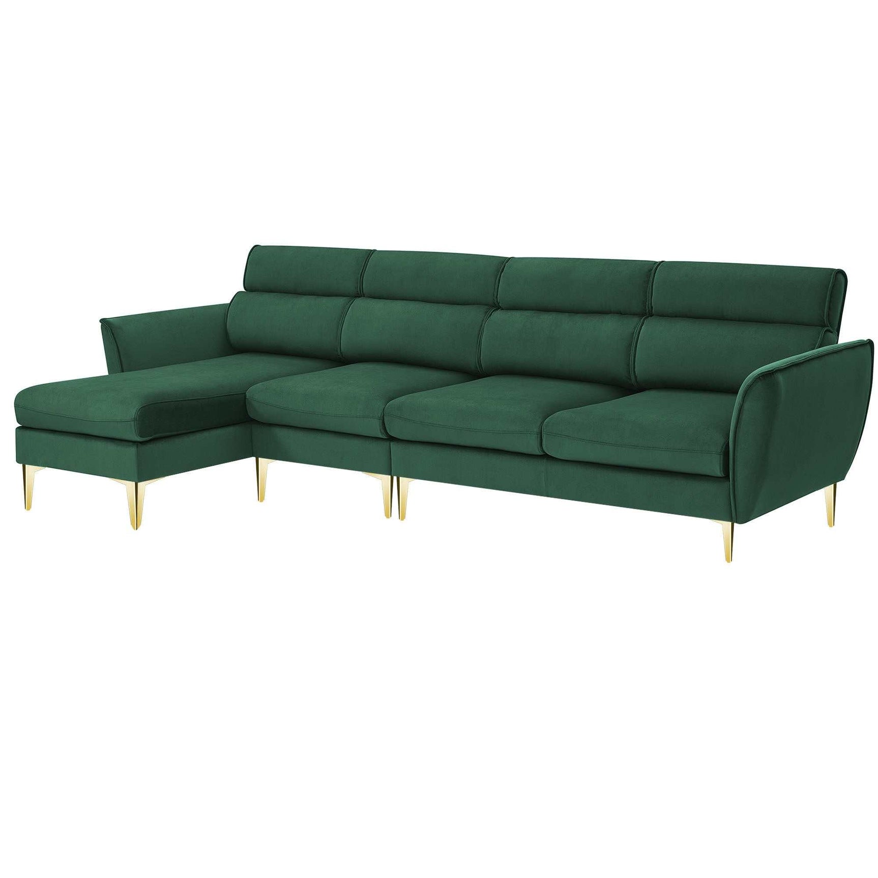Imperial Convertible Flannel Sectional Sofa Left/Right Chaise for Flexibility - Ornate Home