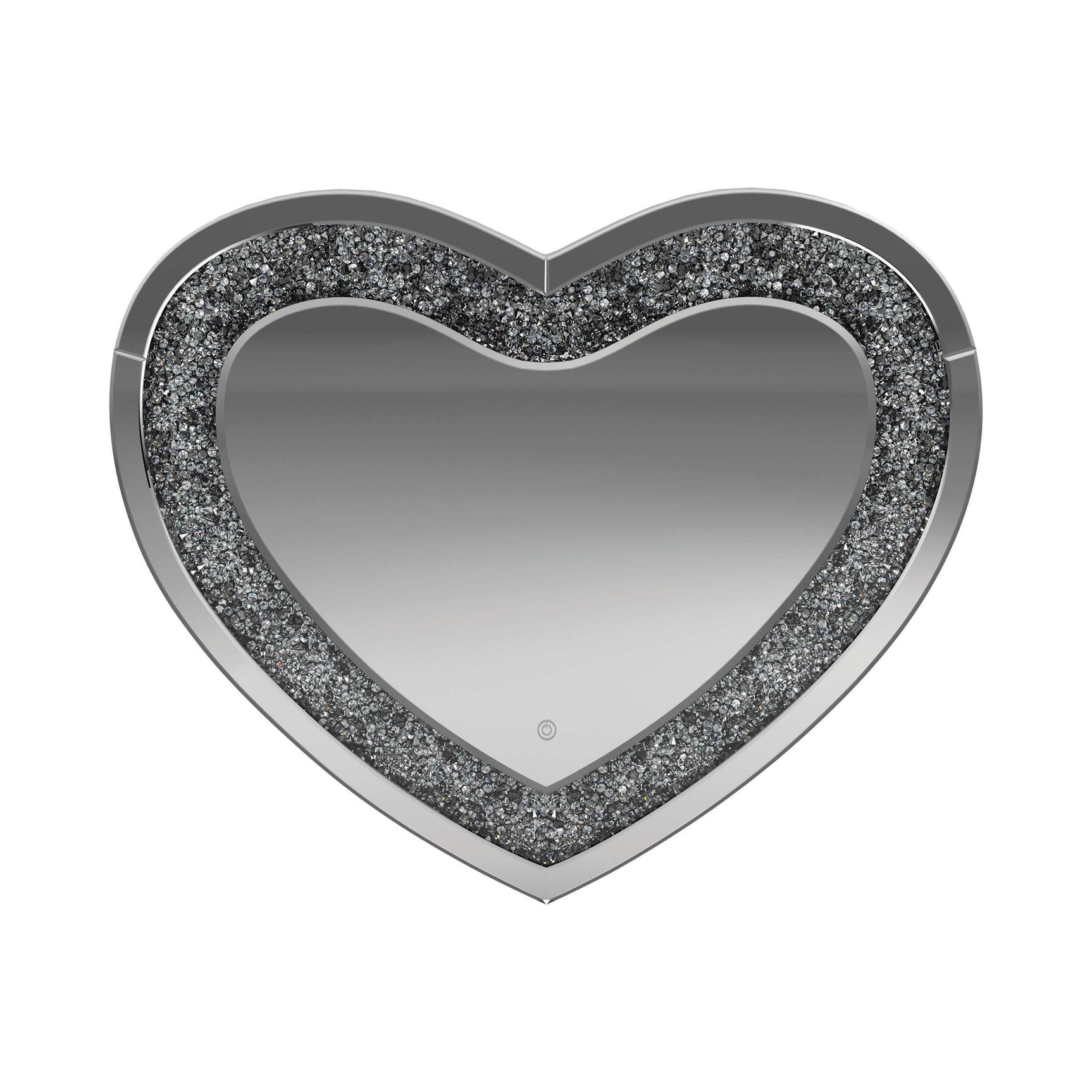 Issa Silver Heart Shape Wall Mirror - Ornate Home