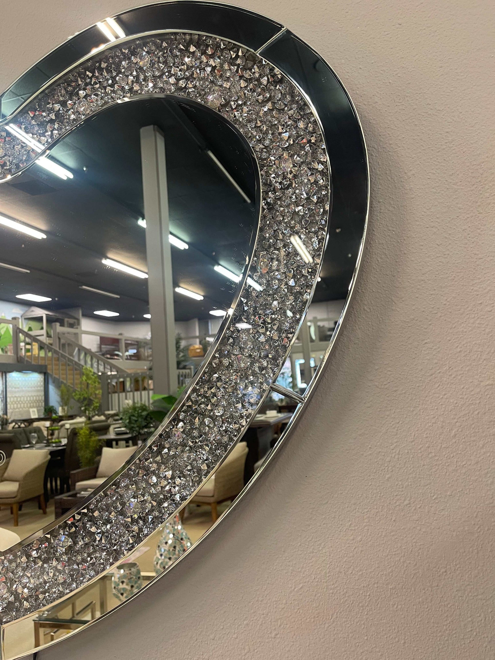 Issa Silver Heart Shape Wall Mirror - Ornate Home