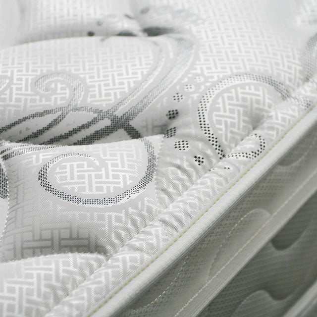 Jalen White 9" Euro Top Eastern King Mattress - Ornate Home