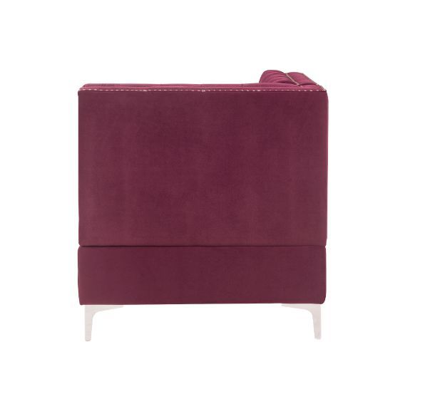 Jaszira Burgundy Velvet Modular Sofa Units / Create your own Style - Ornate Home