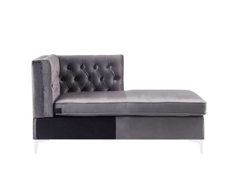 Jaszira Gray Velvet Modular Sofa Units / Create your own Style - Ornate Home