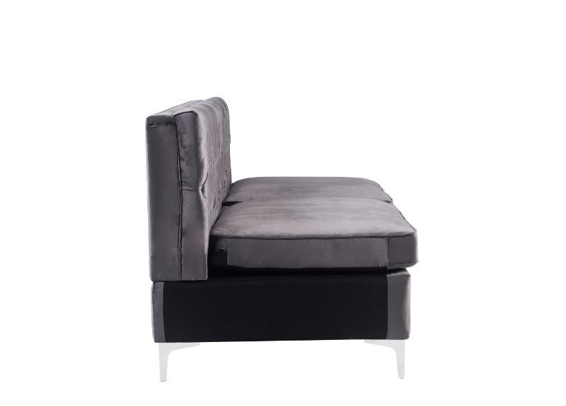 Jaszira Gray Velvet Modular Sofa Units / Create your own Style - Ornate Home