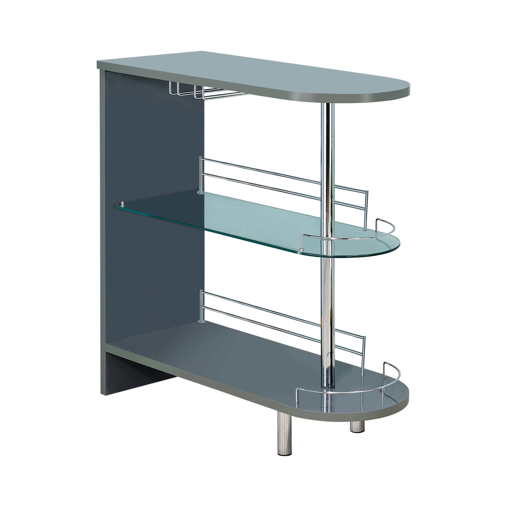 Jay Glossy Grey Bar Unit - Ornate Home