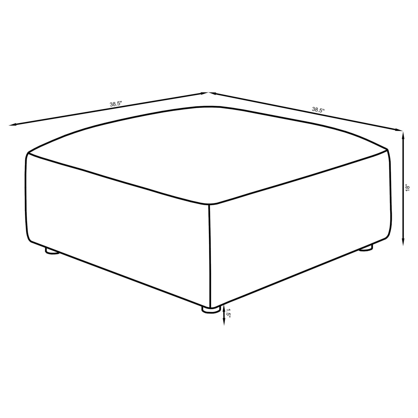 Jennifer Terracotta Ottoman - Ornate Home