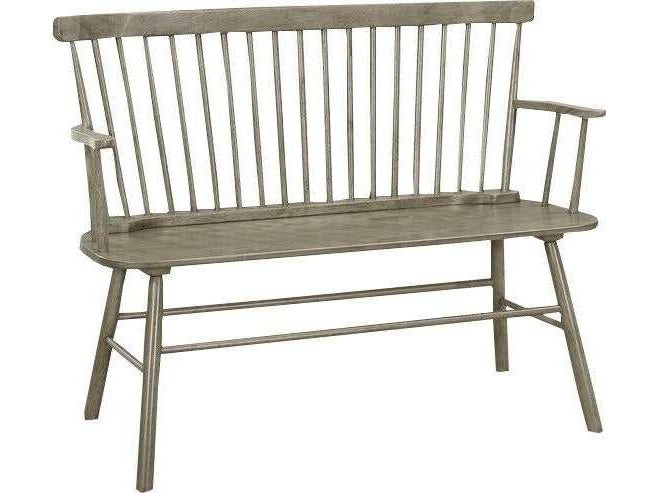 Jerimiah Spindleback Gray Bench - Ornate Home