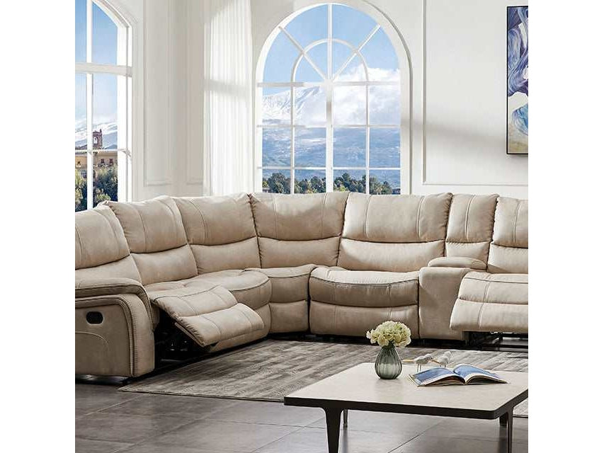 Jerominus Beige Sectional - Ornate Home
