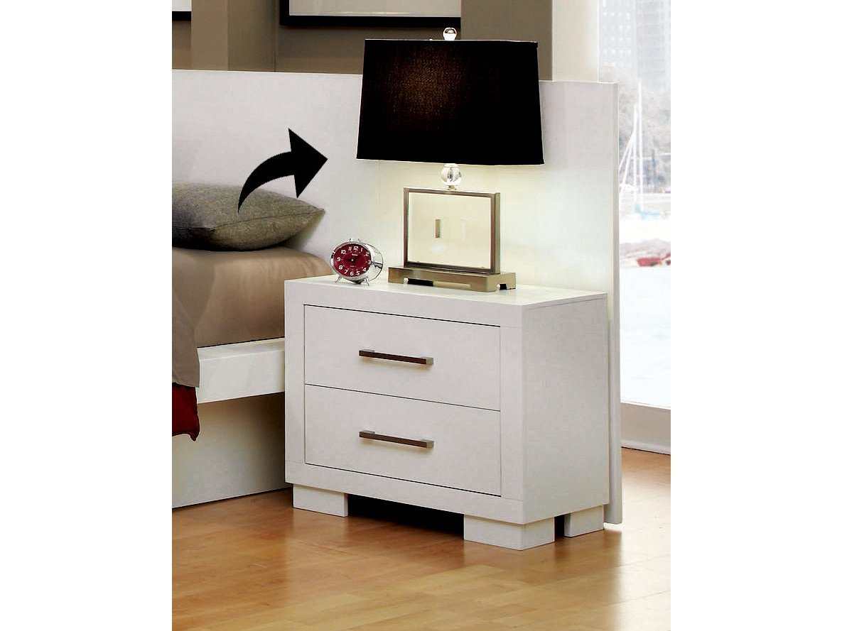 Jessica White Nightstand Panels (Set Of 2) - Ornate Home