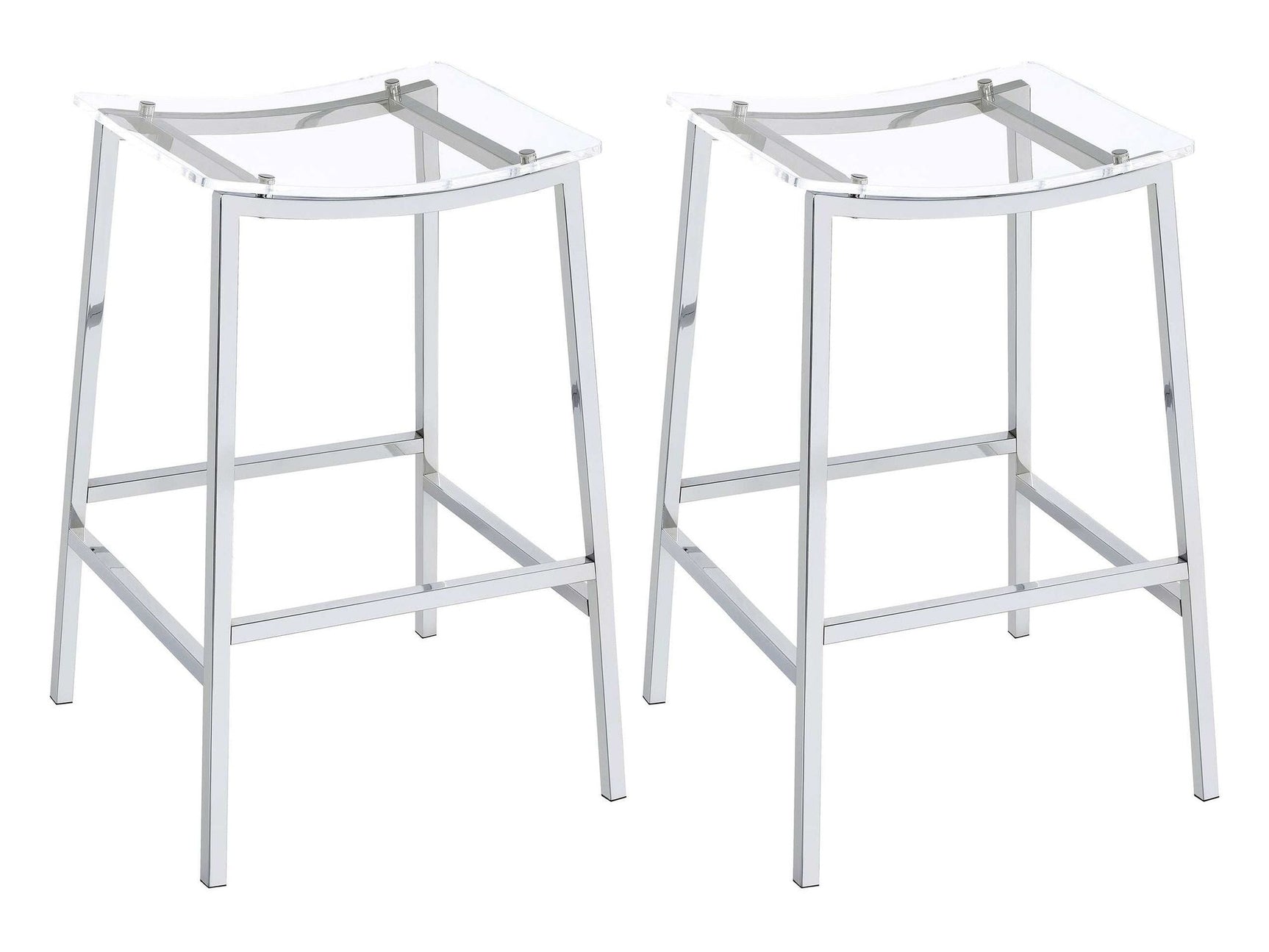 Jovani Silver Bar Stool - Ornate Home