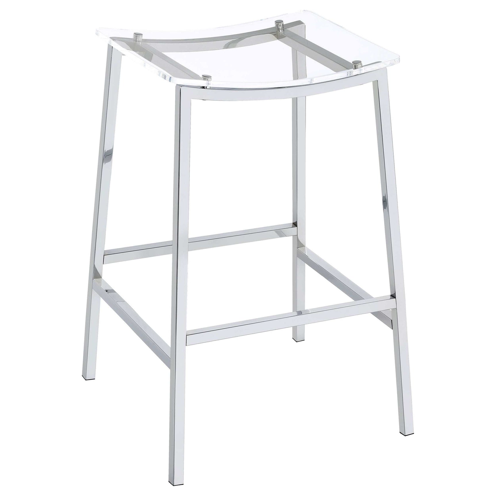 Jovani Silver Bar Stool - Ornate Home
