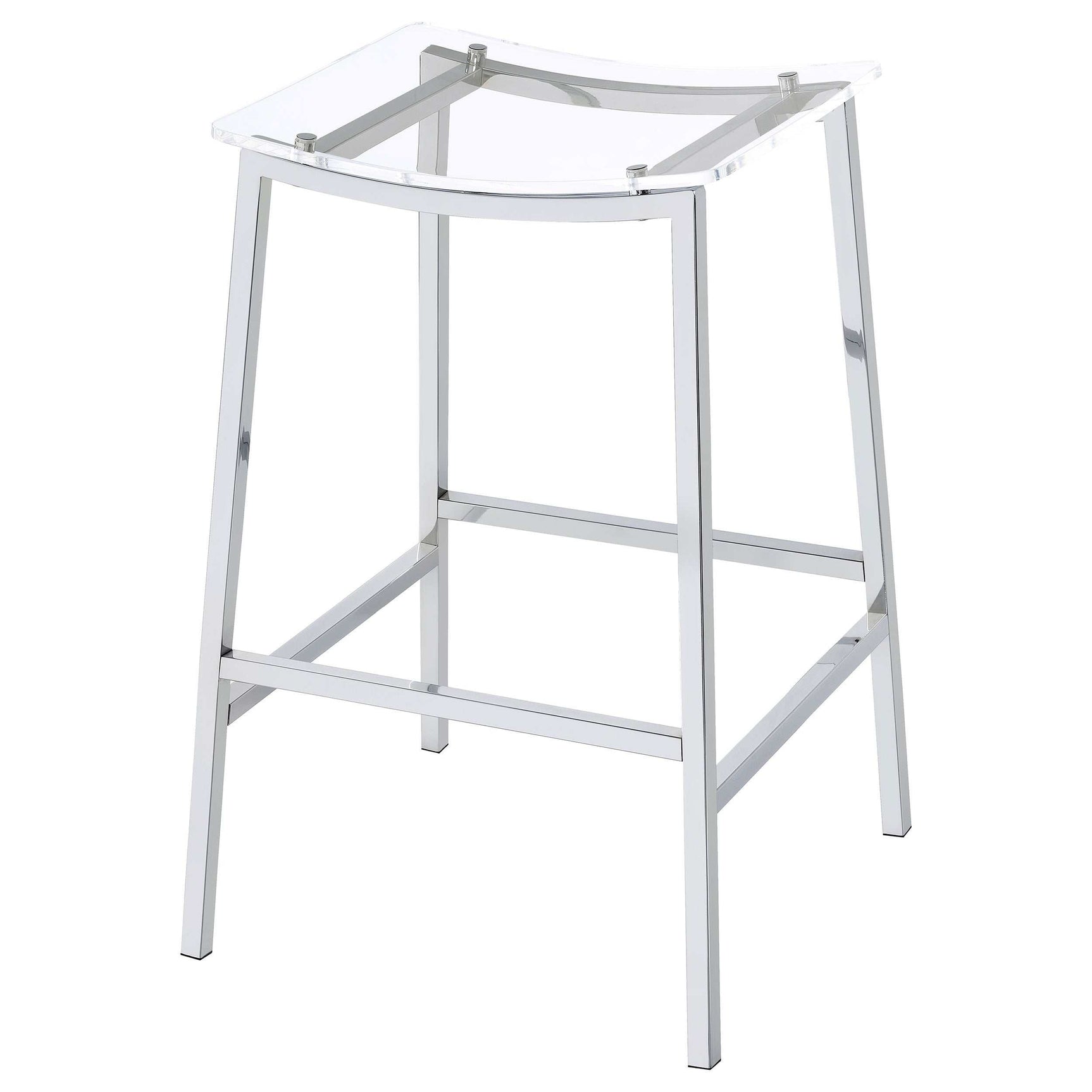 Jovani Silver Bar Stool - Ornate Home