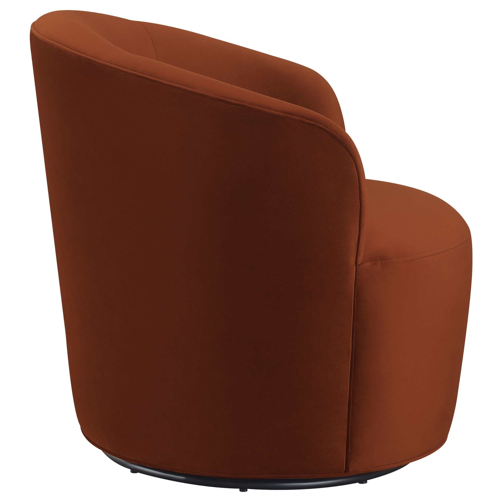 Joyce Burnt Orange Swivel Chair - Ornate Home