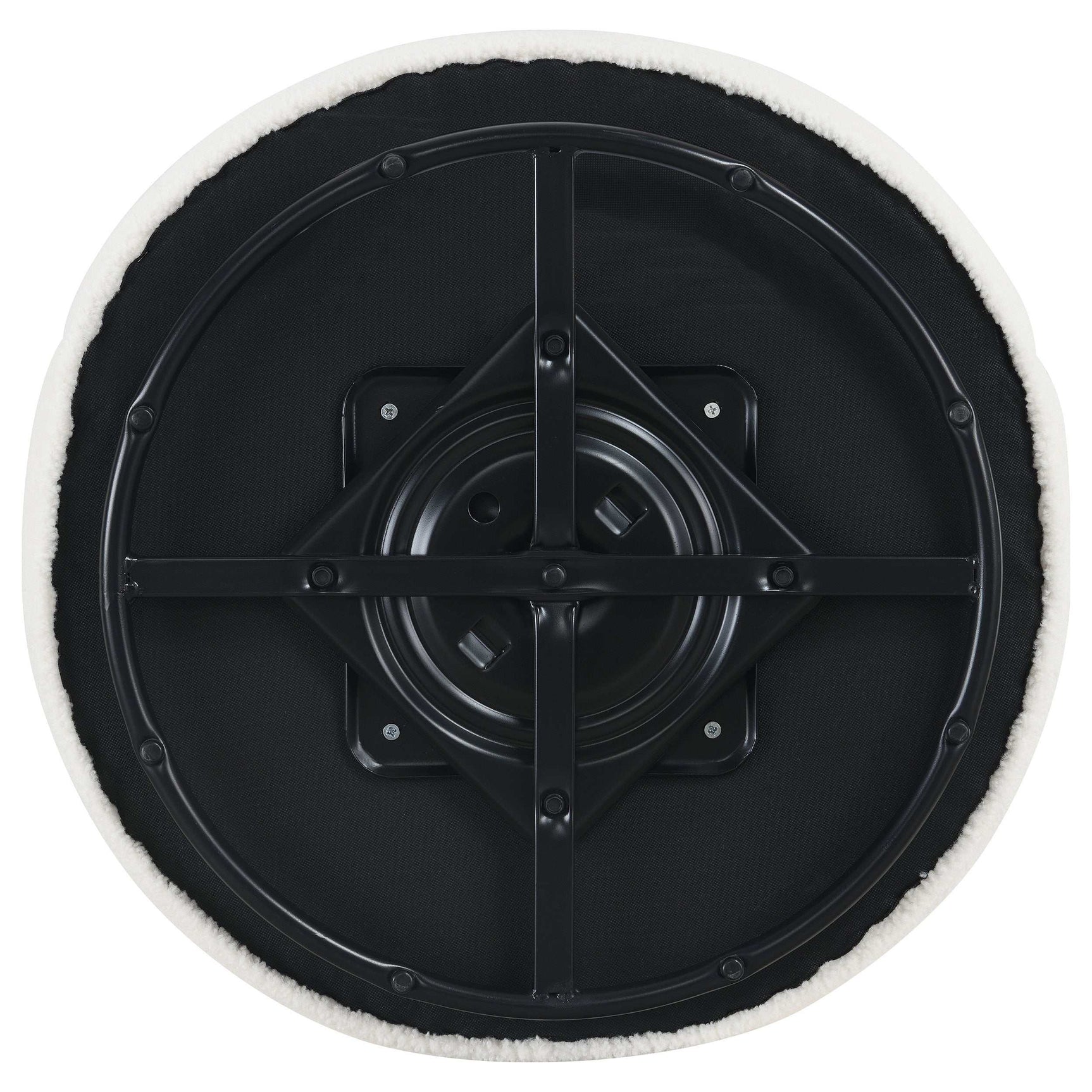 Joyce White Swivel Chair - Ornate Home