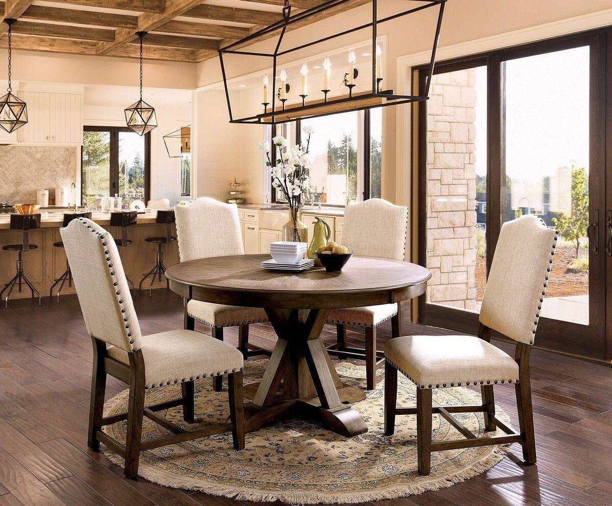 Julia Light Oak Round Dining Table - Ornate Home