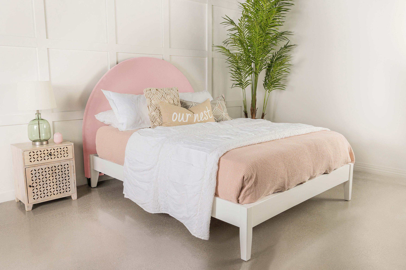 June Blush Queen / Full Headboard - Ornate Home