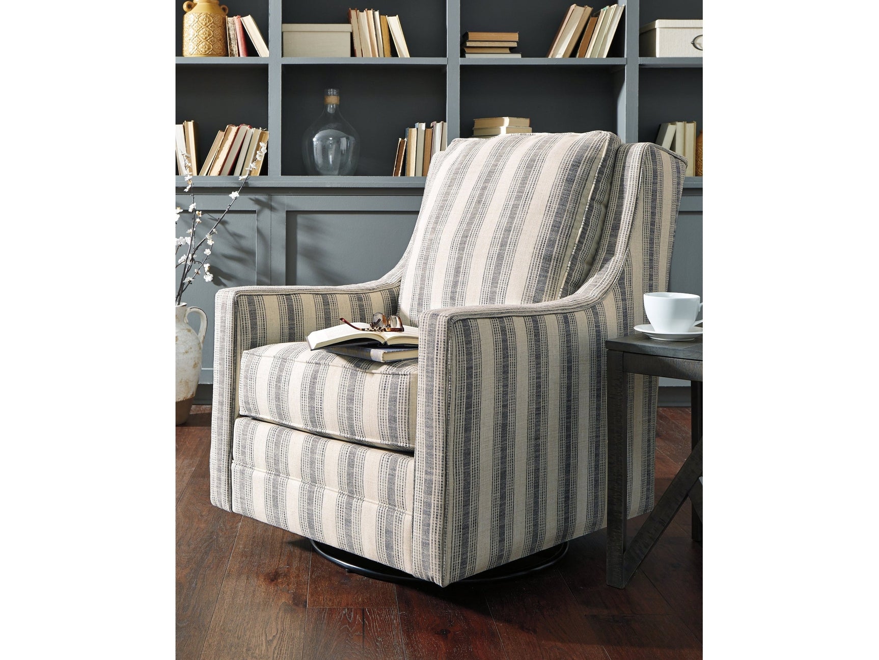 Kambria Swivel Accent Chair - Ornate Home