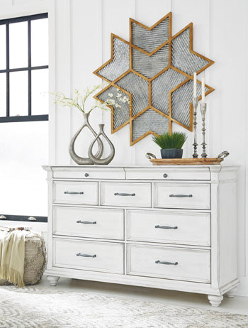 Kanwyn Whitewash Dresser - Ornate Home