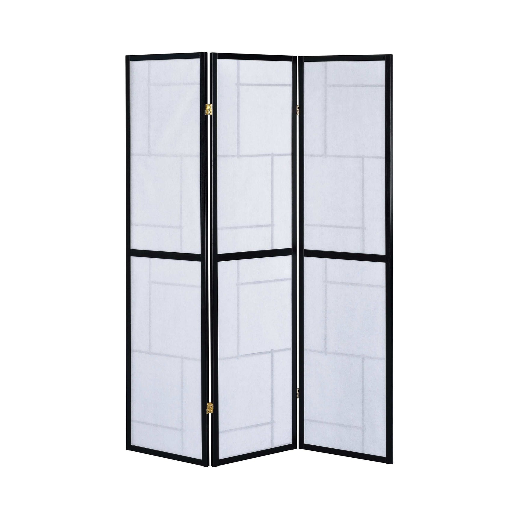 Katerina Black & White 3pc Panel Screen - Ornate Home