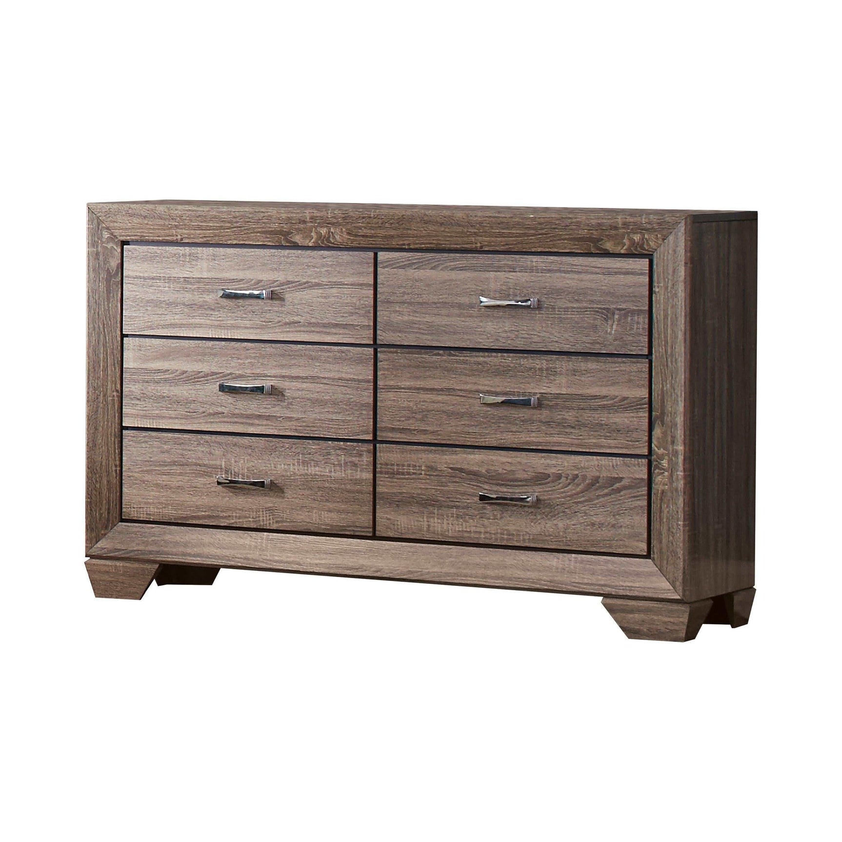 Kauffman Washed Taupe Dresser - Ornate Home