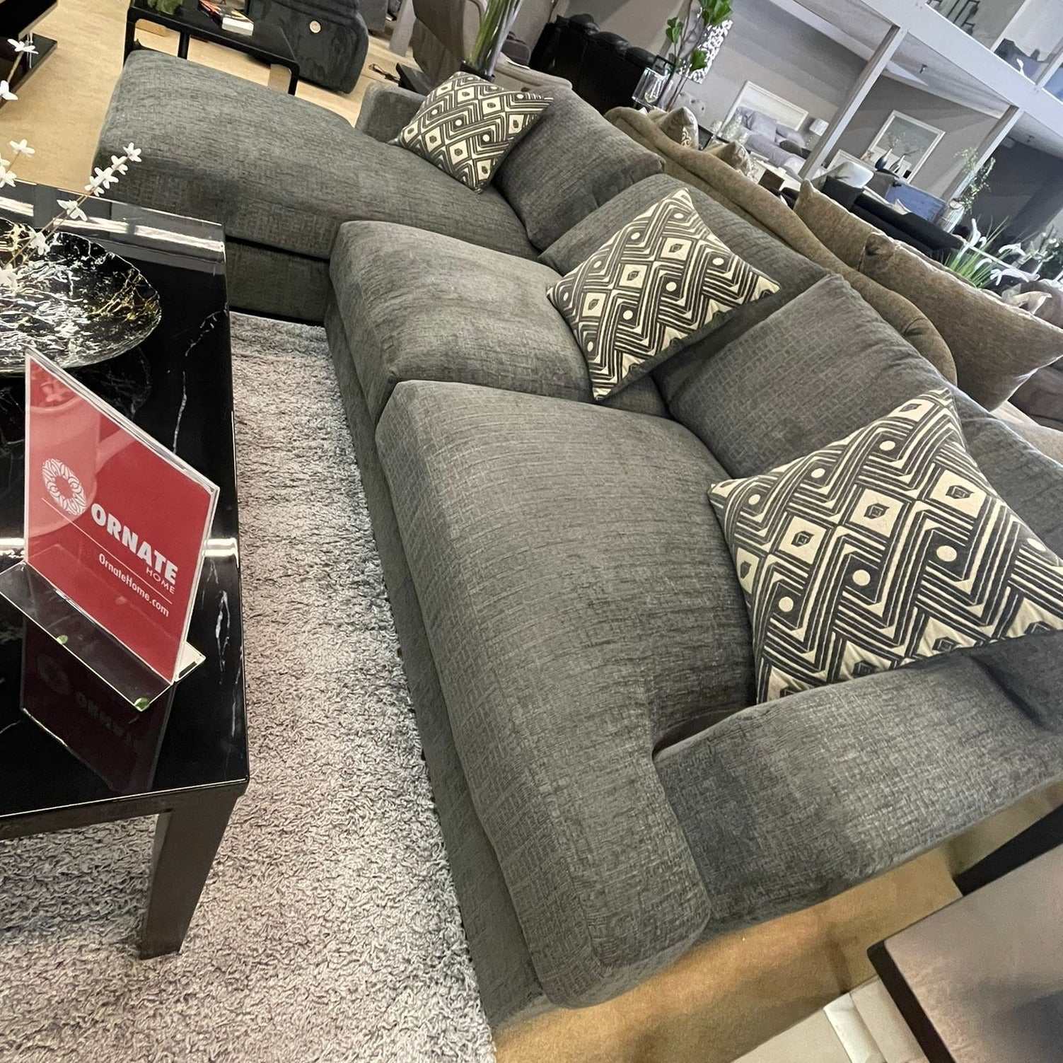 Kaylee Gray LAF Sectional Sofa (2pc) - Ornate Home