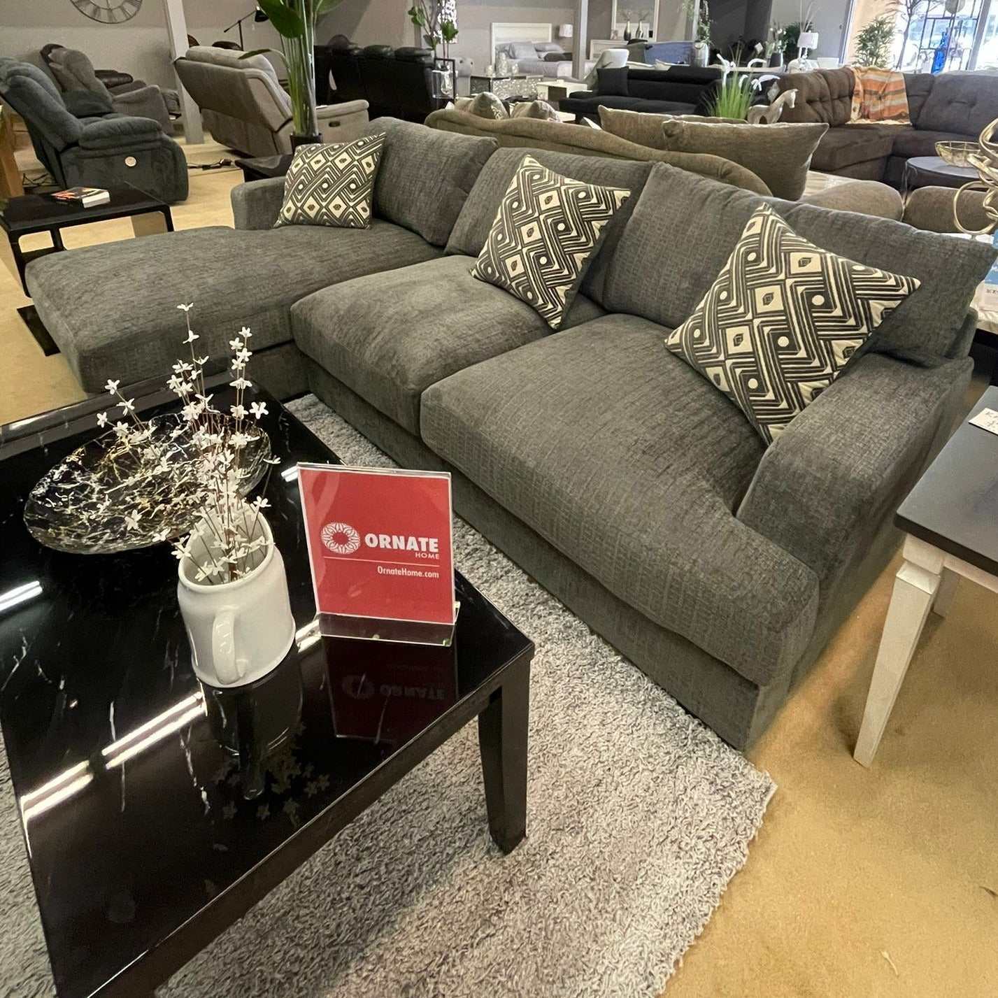 Kaylee Gray LAF Sectional Sofa (2pc) - Ornate Home