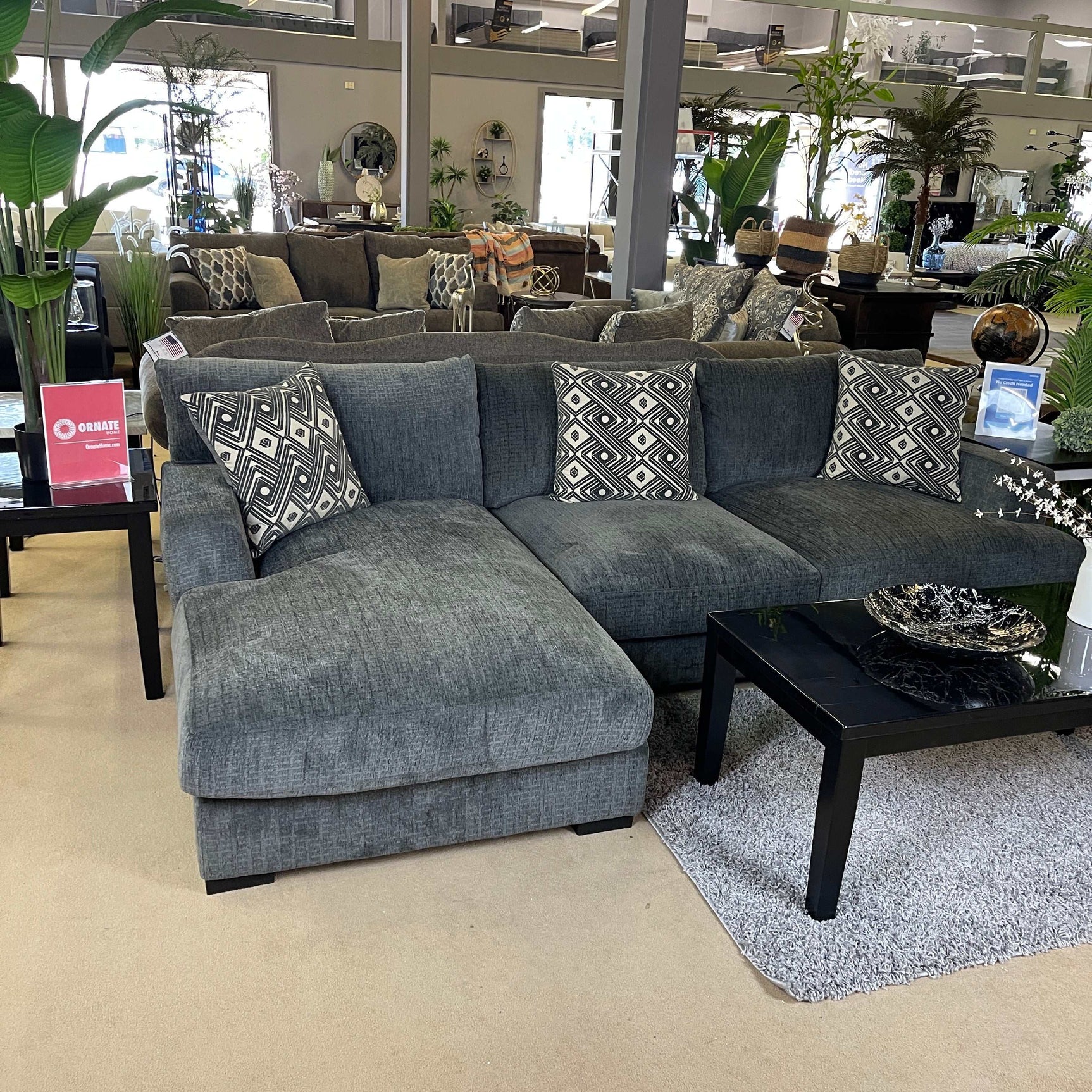 Kaylee Gray LAF Sectional Sofa (2pc) - Ornate Home