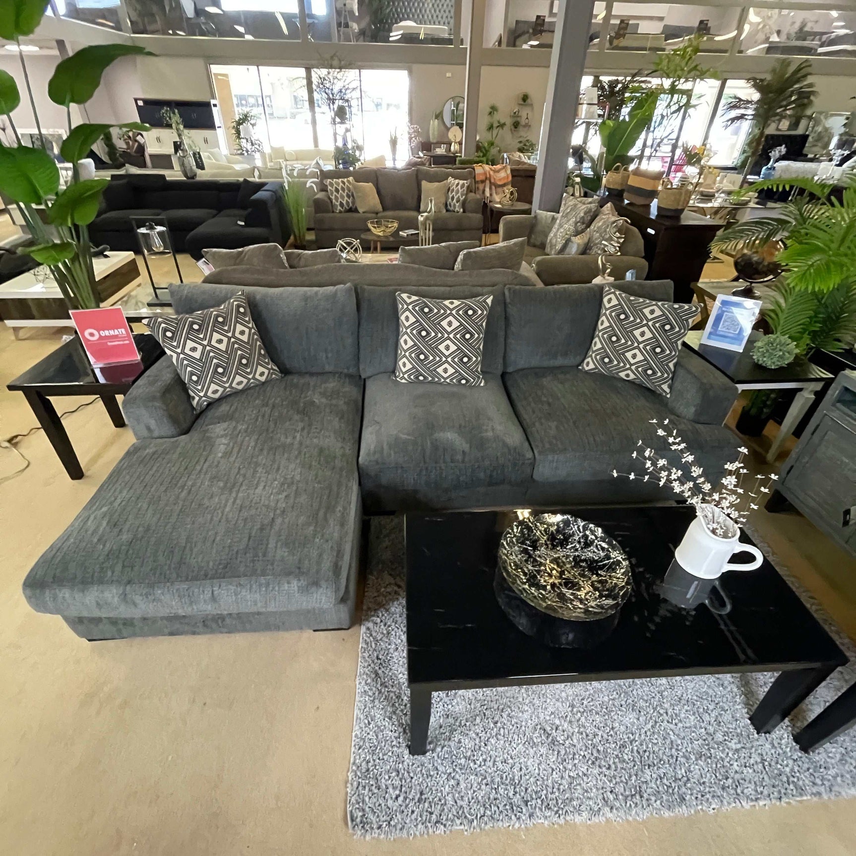 Kaylee Gray LAF Sectional Sofa (2pc) - Ornate Home