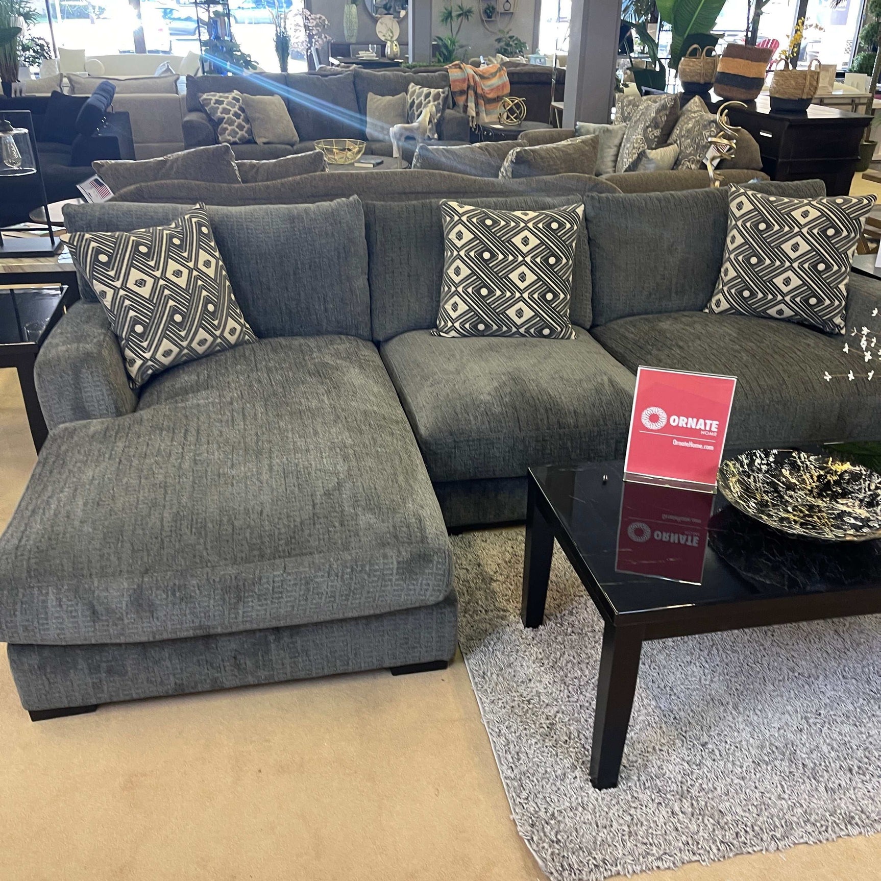 Kaylee Gray LAF Sectional Sofa (2pc) - Ornate Home