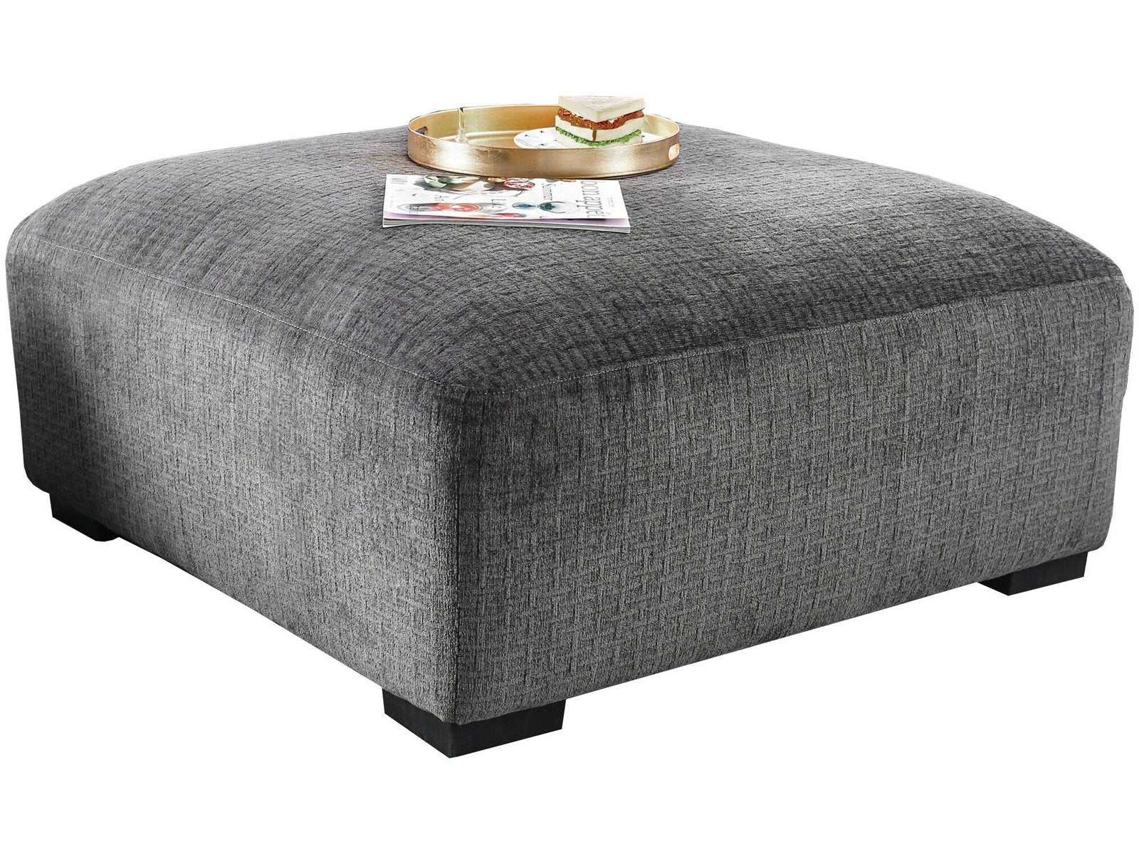 Kaylee Gray Ottoman - Ornate Home