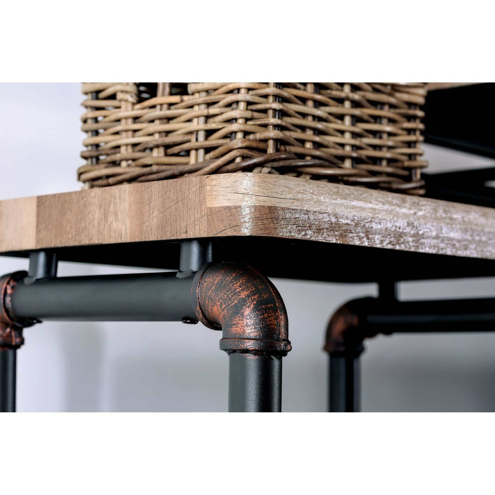 Kebbyll Antique Black/Natural Tone Bridge - Ornate Home