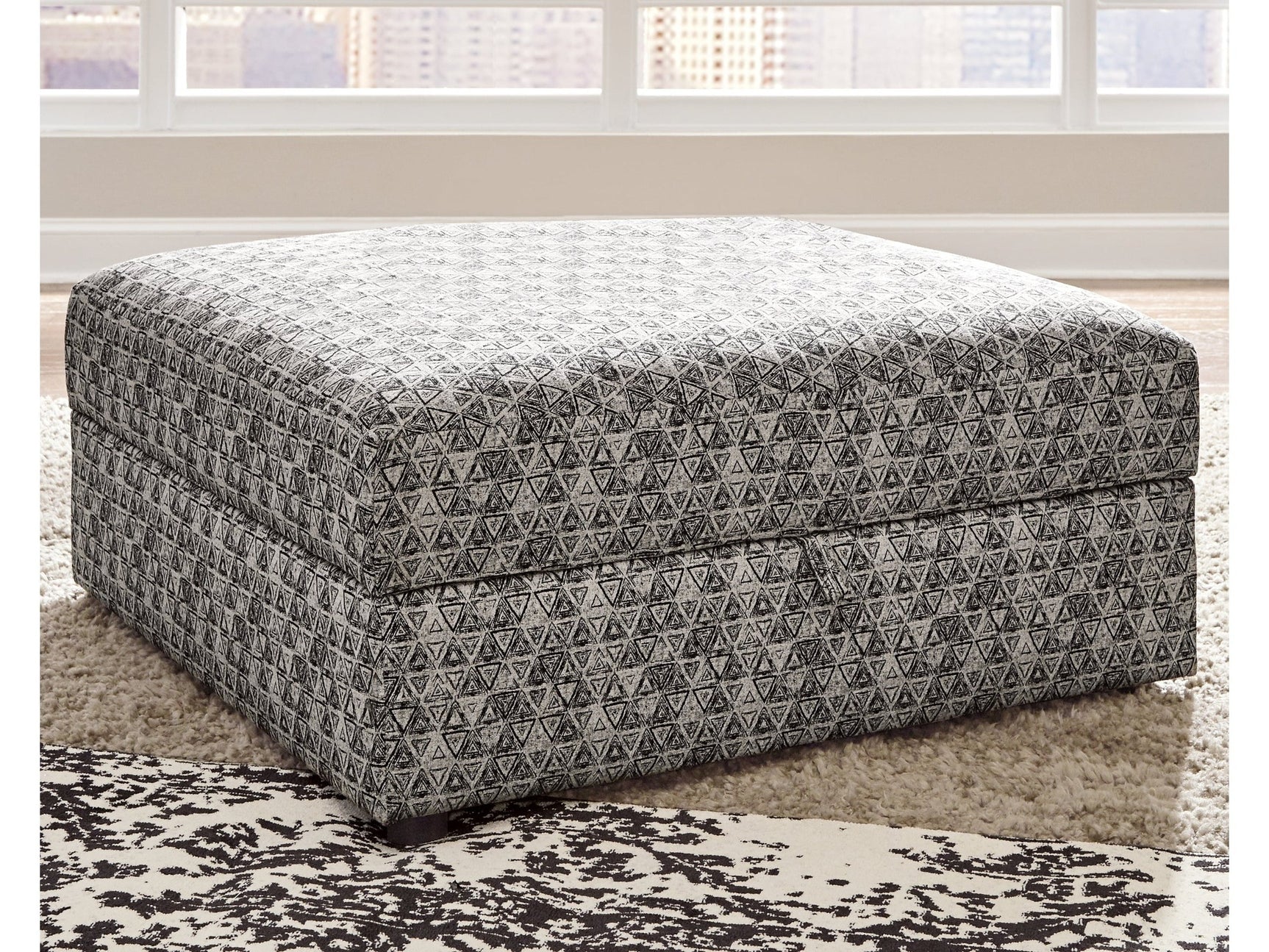 Kellway Bisque Ottoman w/ Storage - Ornate Home