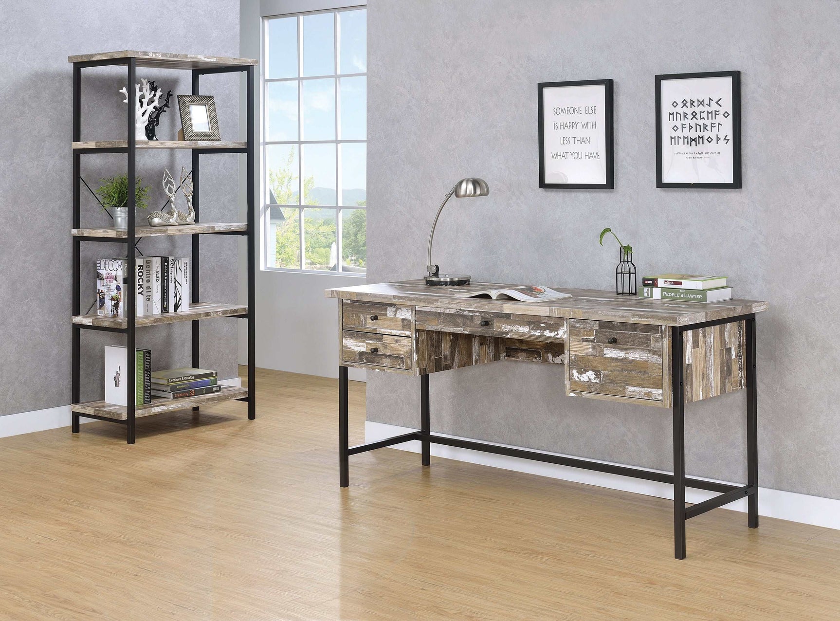 Kemper Salvaged Cabin Writing Desk - Ornate Home